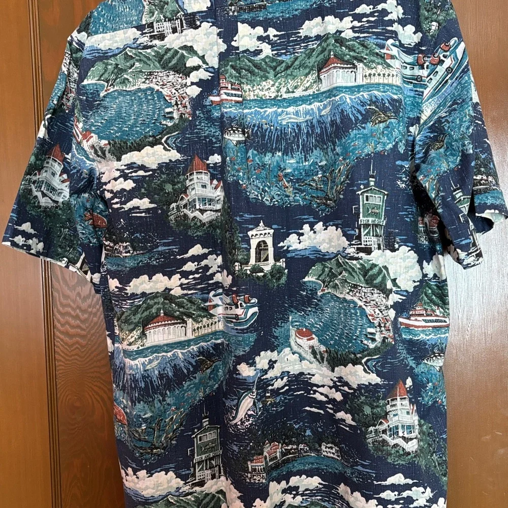NWOT Reyn Spooner Catalina Spooner Cloth blue men’s XL - Picture 4 of 8